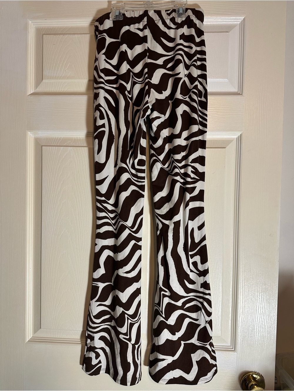 Urban Renewal Black & White Zebra Flare Pants